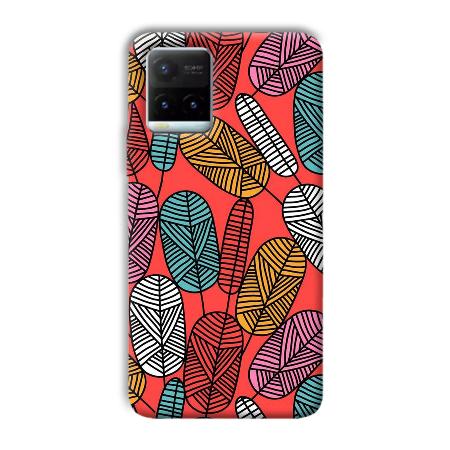 Lines and Leaves Customized Printed Back Case for Vivo Y21T