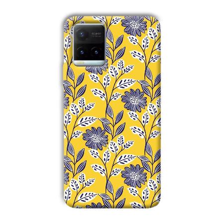 Yellow Fabric Design Customized Printed Back Case for Vivo Y21T