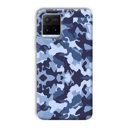 Blue Patterns Customized Printed Back Case for Vivo Y21T