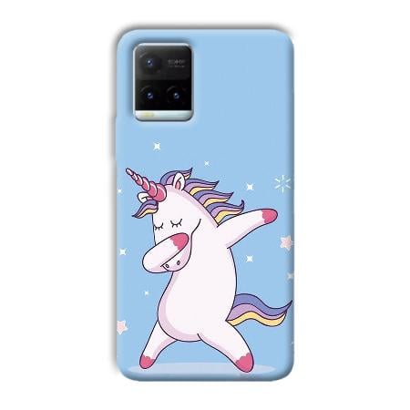 Unicorn Dab Customized Printed Back Case for Vivo Y21T