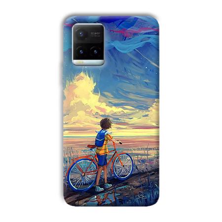 Boy & Sunset Customized Printed Back Case for Vivo Y21T