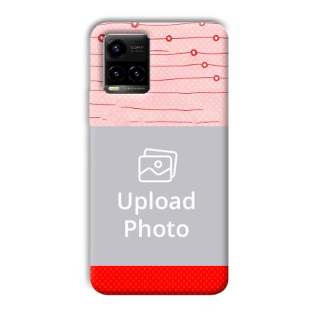 Hearts Customized Printed Back Case for Vivo Y33T
