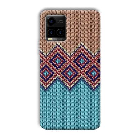 Fabric Design Customized Printed Back Case for Vivo Y33T