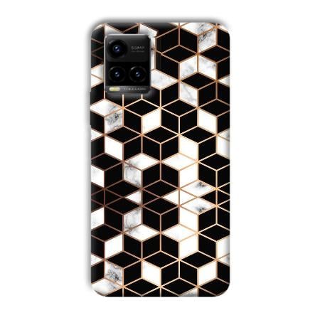 Black Cubes Customized Printed Back Case for Vivo Y33T