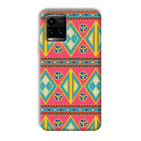 Colorful Rhombus Customized Printed Back Case for Vivo Y33T