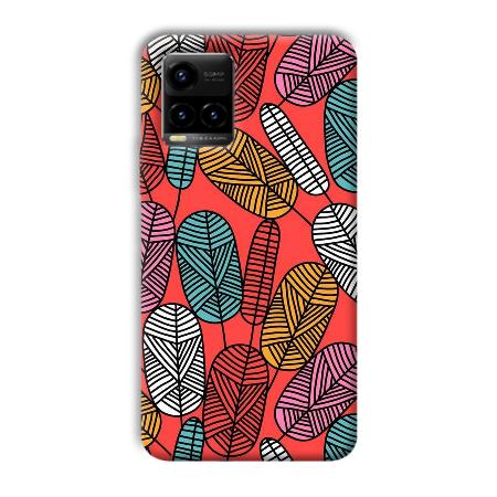 Lines and Leaves Customized Printed Back Case for Vivo Y33T