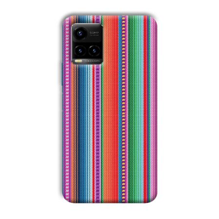 Fabric Pattern Customized Printed Back Case for Vivo Y33T