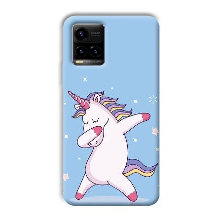 Unicorn Dab Customized Printed Back Case for Vivo Y33T