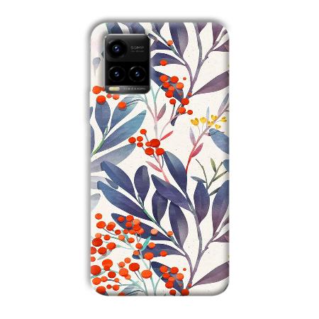 Cherries Customized Printed Back Case for Vivo Y33T