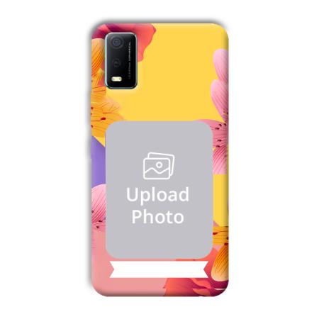 Colorful Flowers Customized Printed Back Case for Vivo Y3s