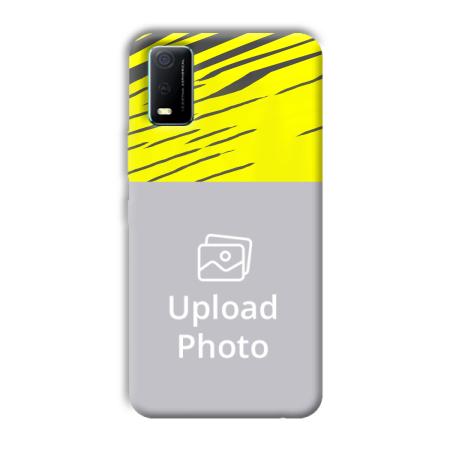 Yellow Lines Customized Printed Back Case for Vivo Y3s