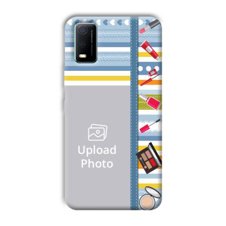 Makeup Theme Customized Printed Back Case for Vivo Y3s