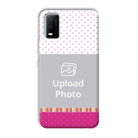 Baby Pink Design Customized Printed Back Case for Vivo Y3s