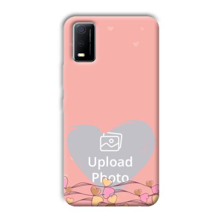 Small Hearts Customized Printed Back Case for Vivo Y3s