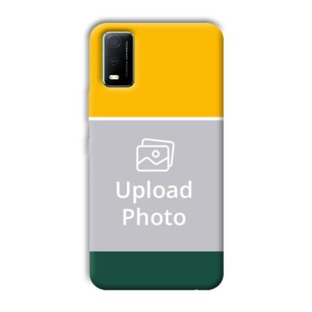 Yellow Green Customized Printed Back Case for Vivo Y3s