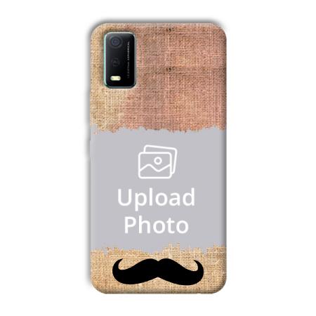 Moustache Customized Printed Back Case for Vivo Y3s