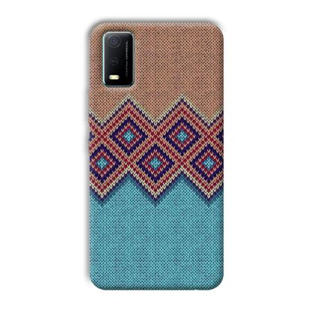 Fabric Design Customized Printed Back Case for Vivo Y3s