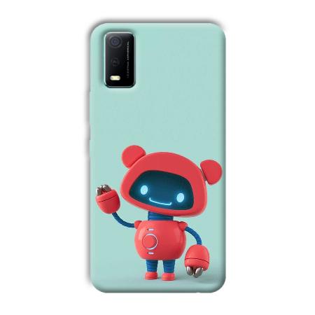 Robot Customized Printed Back Case for Vivo Y3s