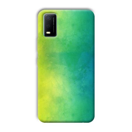 Green Pattern Customized Printed Back Case for Vivo Y3s