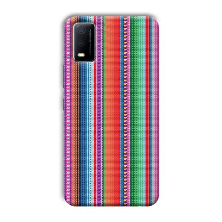 Fabric Pattern Customized Printed Back Case for Vivo Y3s
