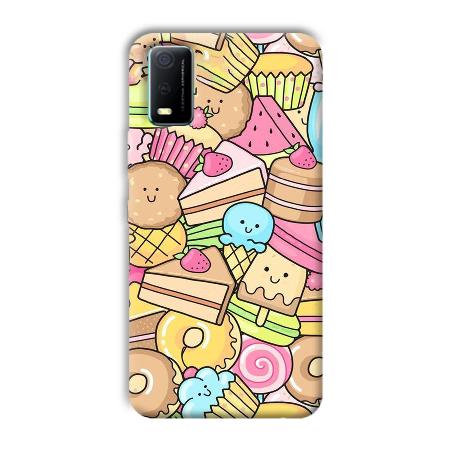 Love Desserts Customized Printed Back Case for Vivo Y3s