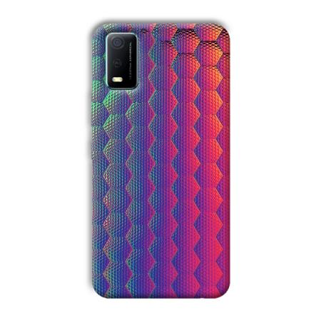 Vertical Design Customized Printed Back Case for Vivo Y3s