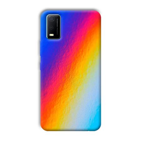 Rainbow Customized Printed Back Case for Vivo Y3s