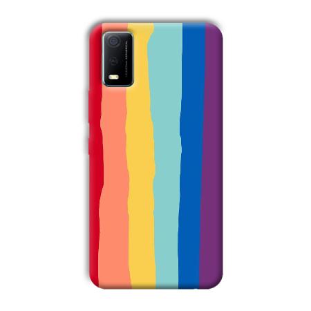 Vertical Paint Customized Printed Back Case for Vivo Y3s