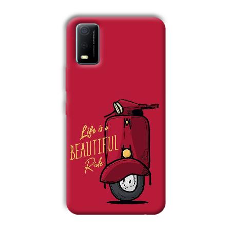 Life is Beautiful  Customized Printed Back Case for Vivo Y3s
