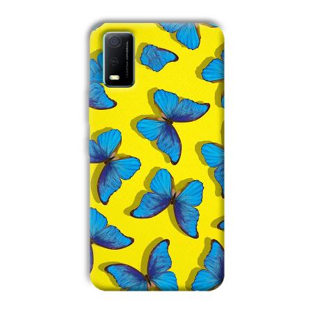 Butterflies Customized Printed Back Case for Vivo Y3s