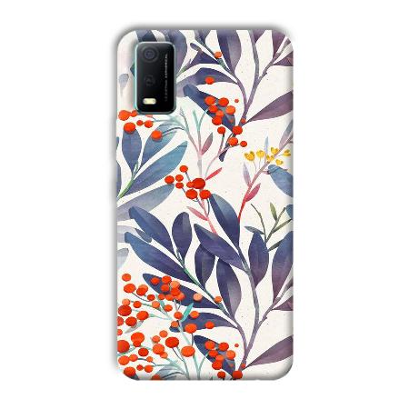 Cherries Customized Printed Back Case for Vivo Y3s