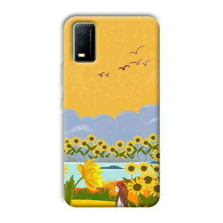 Girl in the Scenery Customized Printed Back Case for Vivo Y3s