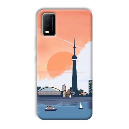 City Design Customized Printed Back Case for Vivo Y3s
