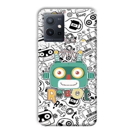 Animated Robot Customized Printed Back Case for Vivo Y75