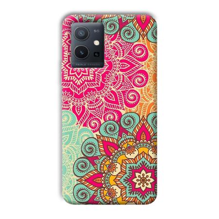 Floral Design Customized Printed Back Case for Vivo Y75