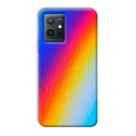 Rainbow Customized Printed Back Case for Vivo Y75