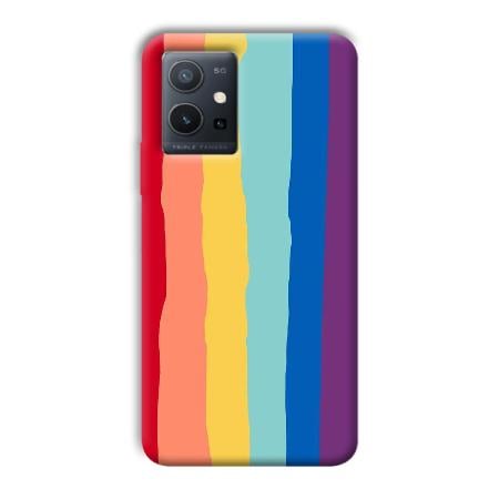 Vertical Paint Customized Printed Back Case for Vivo Y75