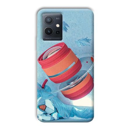 Blue Design Customized Printed Back Case for Vivo Y75