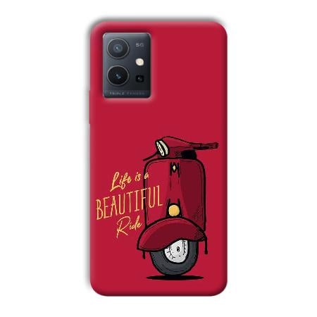 Life is Beautiful  Customized Printed Back Case for Vivo Y75