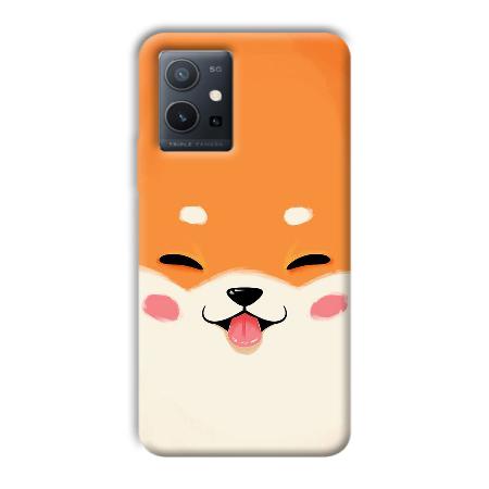 Smiley Cat Customized Printed Back Case for Vivo Y75