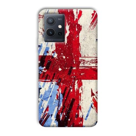 Red Cross Design Customized Printed Back Case for Vivo Y75
