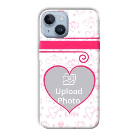 Hearts Customized Printed Back Case for Apple iPhone 14