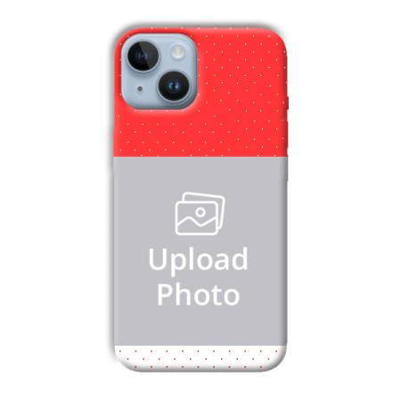 Red White Customized Printed Back Case for Apple iPhone 14