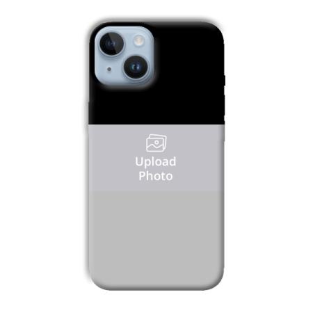 Black & Grey Customized Printed Back Case for Apple iPhone 14