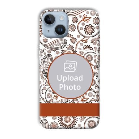 Henna Art Customized Printed Back Case for Apple iPhone 14