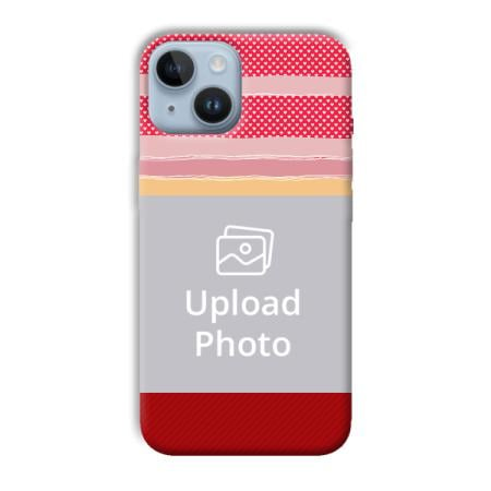 Red Pink Design Customized Printed Back Case for Apple iPhone 14