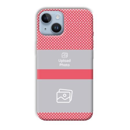 Pink Polka Customized Printed Back Case for Apple iPhone 14