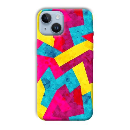 Pink Yellow Pattern Customized Printed Back Case for Apple iPhone 14