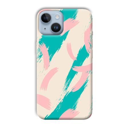 Pinkish Blue Customized Printed Back Case for Apple iPhone 14