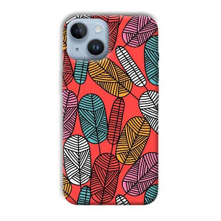 Lines and Leaves Customized Printed Back Case for Apple iPhone 14